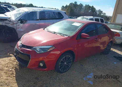 2015 Toyota Corolla S Plus from USA, damaged, VIN 2T1BURHE0FC398889